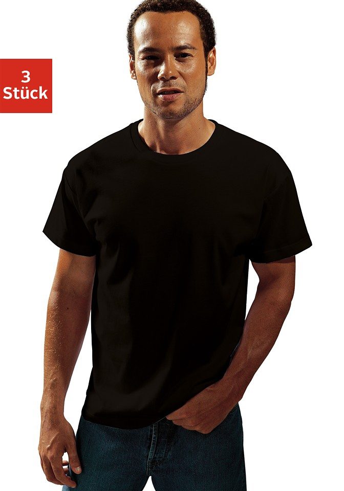 H.I.S T-Shirt (Packung, 3-tlg) aus Baumwolle perfekt als Unterziehshirt günstig online kaufen