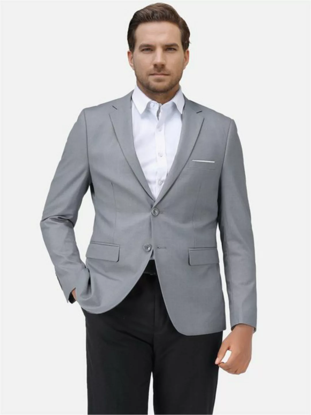 Allthemen Anzugsakko Herren 1 Knopf Blazer mit klassischem Reverskragen günstig online kaufen