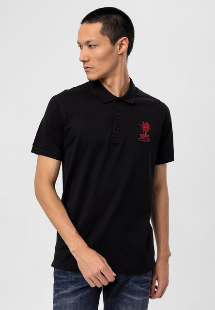 DUEESP Kurzarmshirt T-Shirt mit Polokragen günstig online kaufen