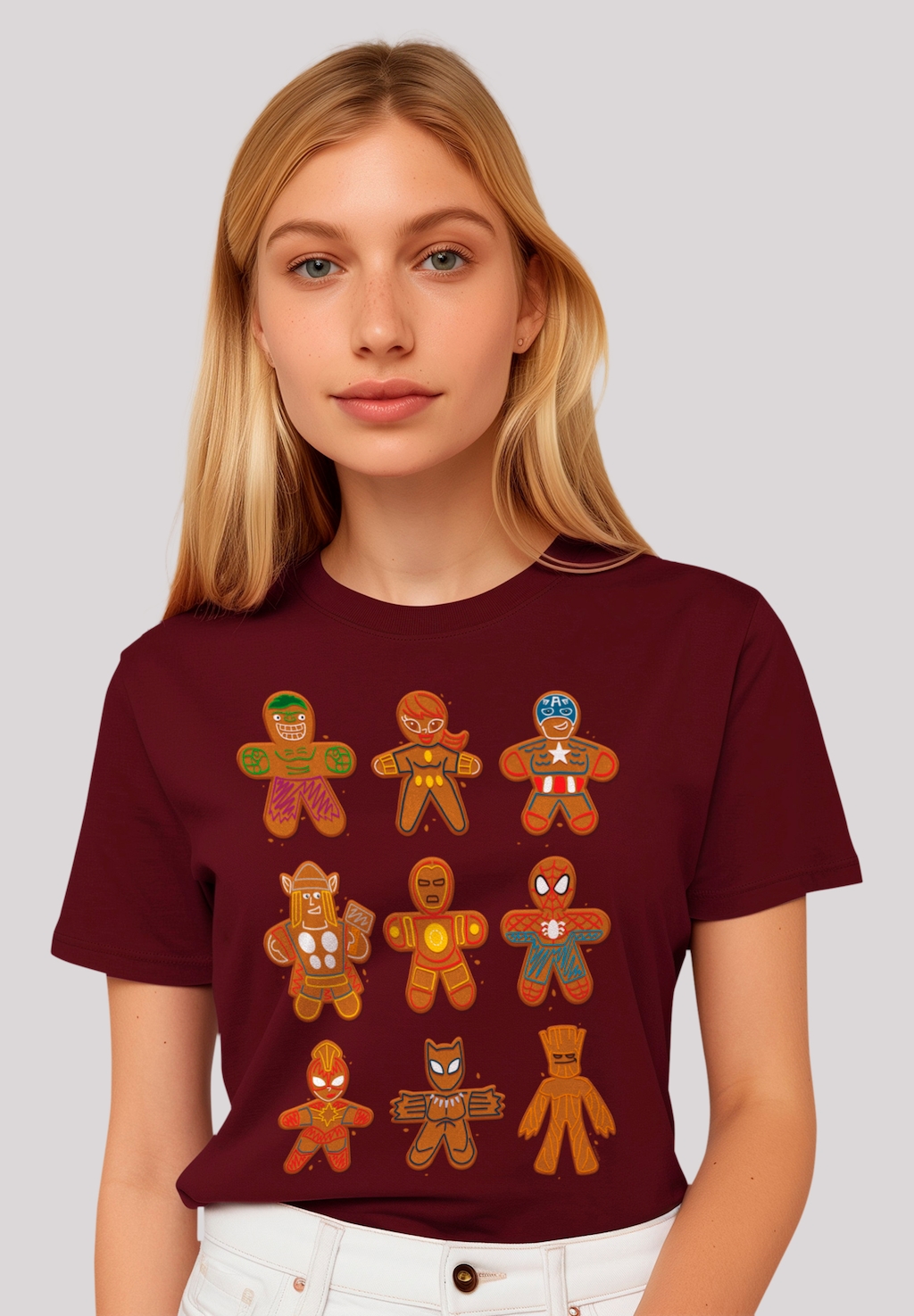 F4NT4STIC T-Shirt "Marvel Universe Christmas Gingerbread Avengers", Premium günstig online kaufen