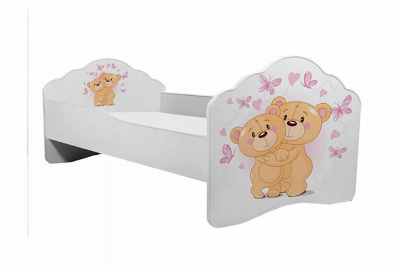 Feldmann-Wohnen Kinderbett (1-tlg), 70x140cm weiß Motiv Teddybären günstig online kaufen