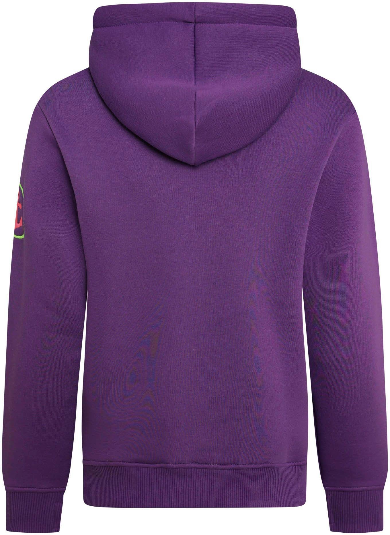 Zwillingsherz Sweatshirt gestickter Schriftzug, Kapuze, Langarm, günstig online kaufen