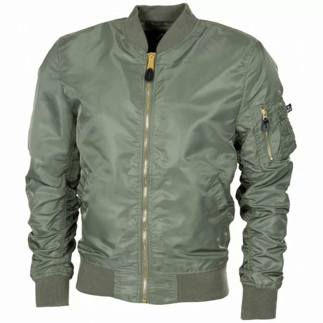 MFH Bomberjacke US Airforce Jacke MA1, oliv - XXXL doppelter Strickbund am günstig online kaufen