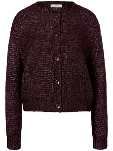 Strickjacke überschnittener Schulter Peter Hahn rot günstig online kaufen