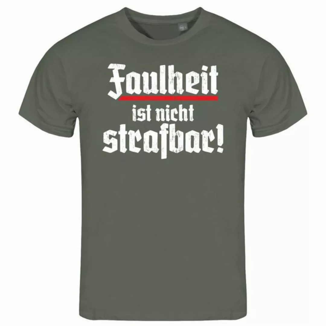 deinshirt Print-Shirt Herren T-Shirt Faulheit ist nicht strafbar Funshirt m günstig online kaufen