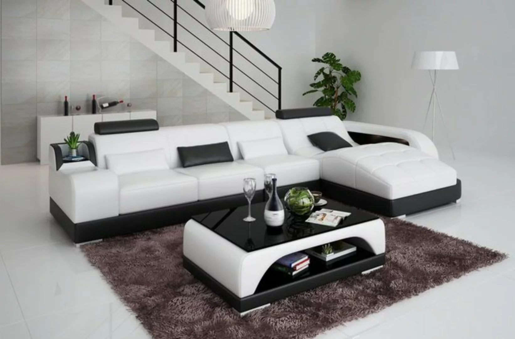 JVmoebel Ecksofa Ecksofa L Form Stoff Couch Wohnlandschaft Garnitur Design, günstig online kaufen