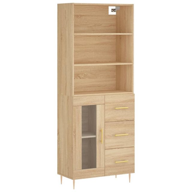 vidaXL Kleiderschrank Highboard Sonoma-Eiche 69,5x34x180 cm Holzwerkstoff G günstig online kaufen