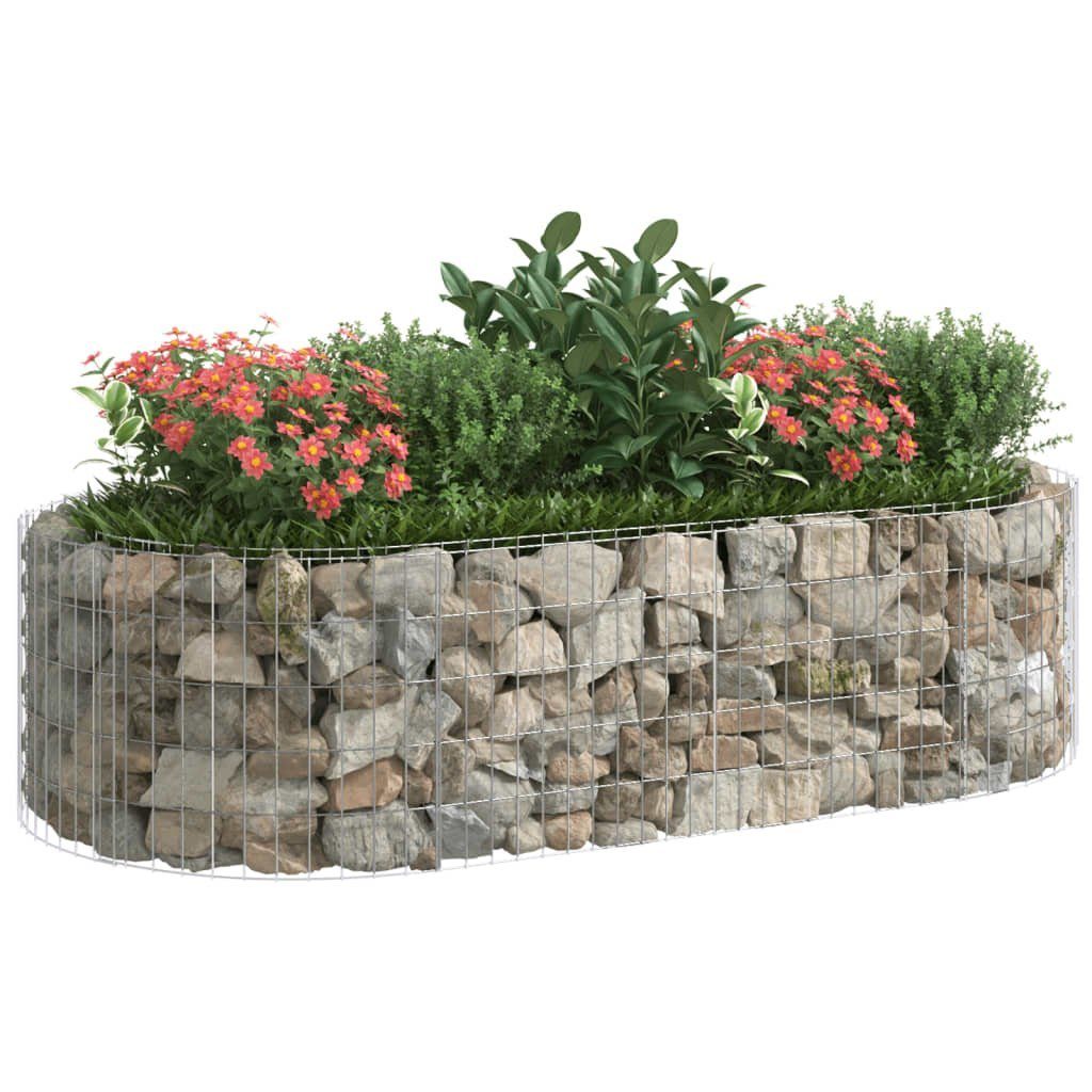 vidaXL Hochbeet Gabionen-Hochbeet Verzinktes Eisen 200x100x50 günstig online kaufen