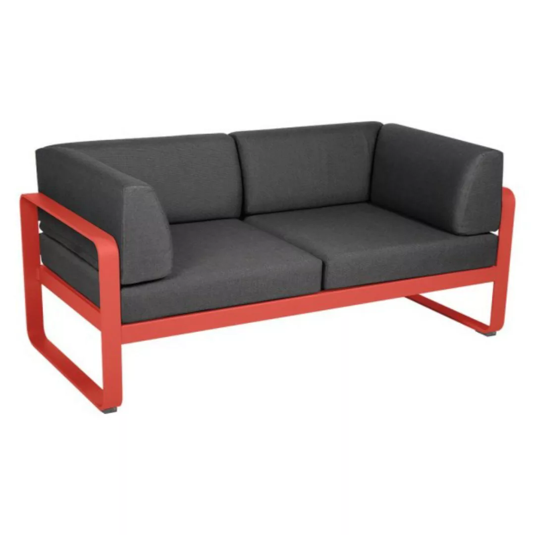 Bellevie 2-Sitzer Club Sofa 45 Capucine A3 Graphitgrau günstig online kaufen