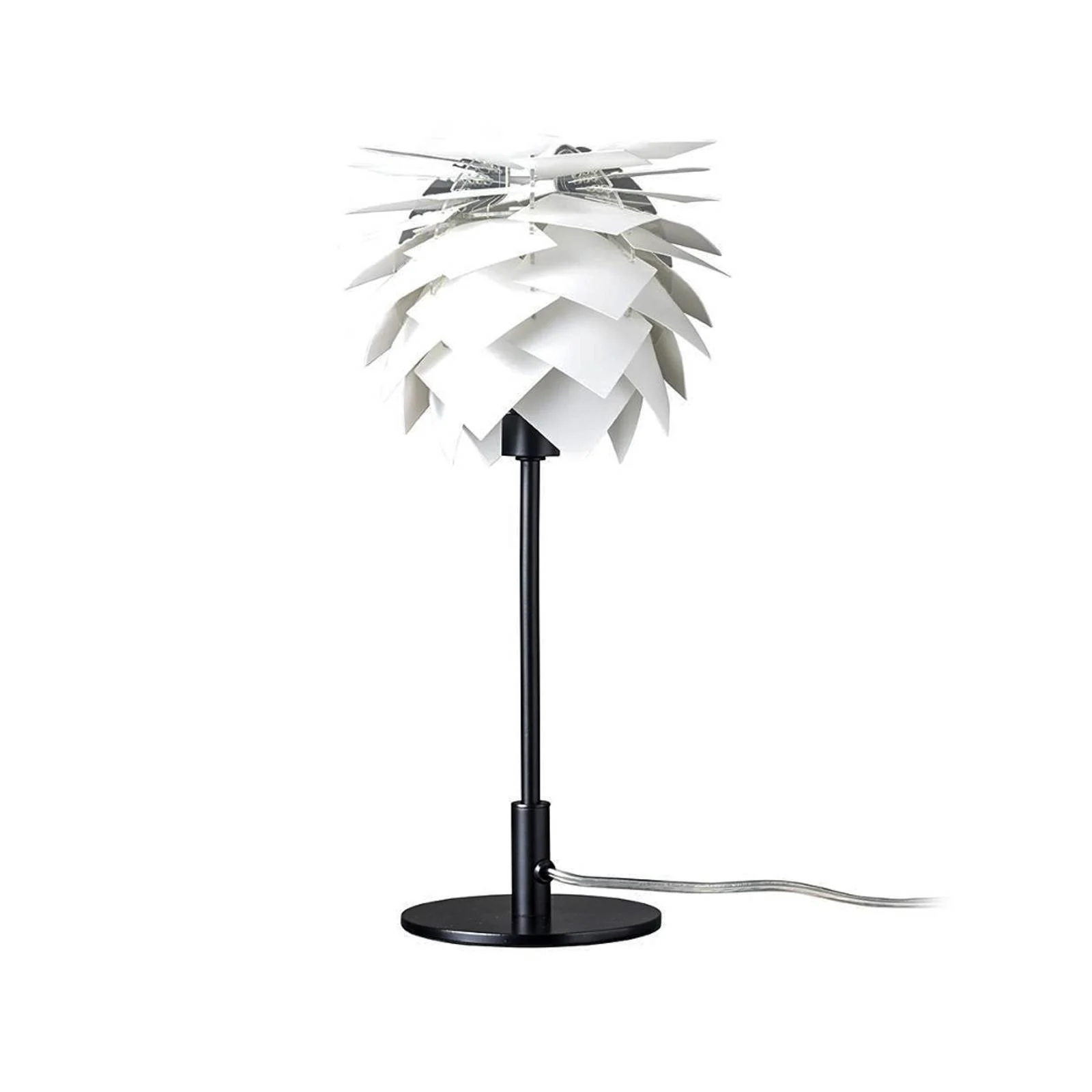 Dyberg Larsen Tischlampe Pineapple, weiß/schwarz, Höhe 35 cm günstig online kaufen