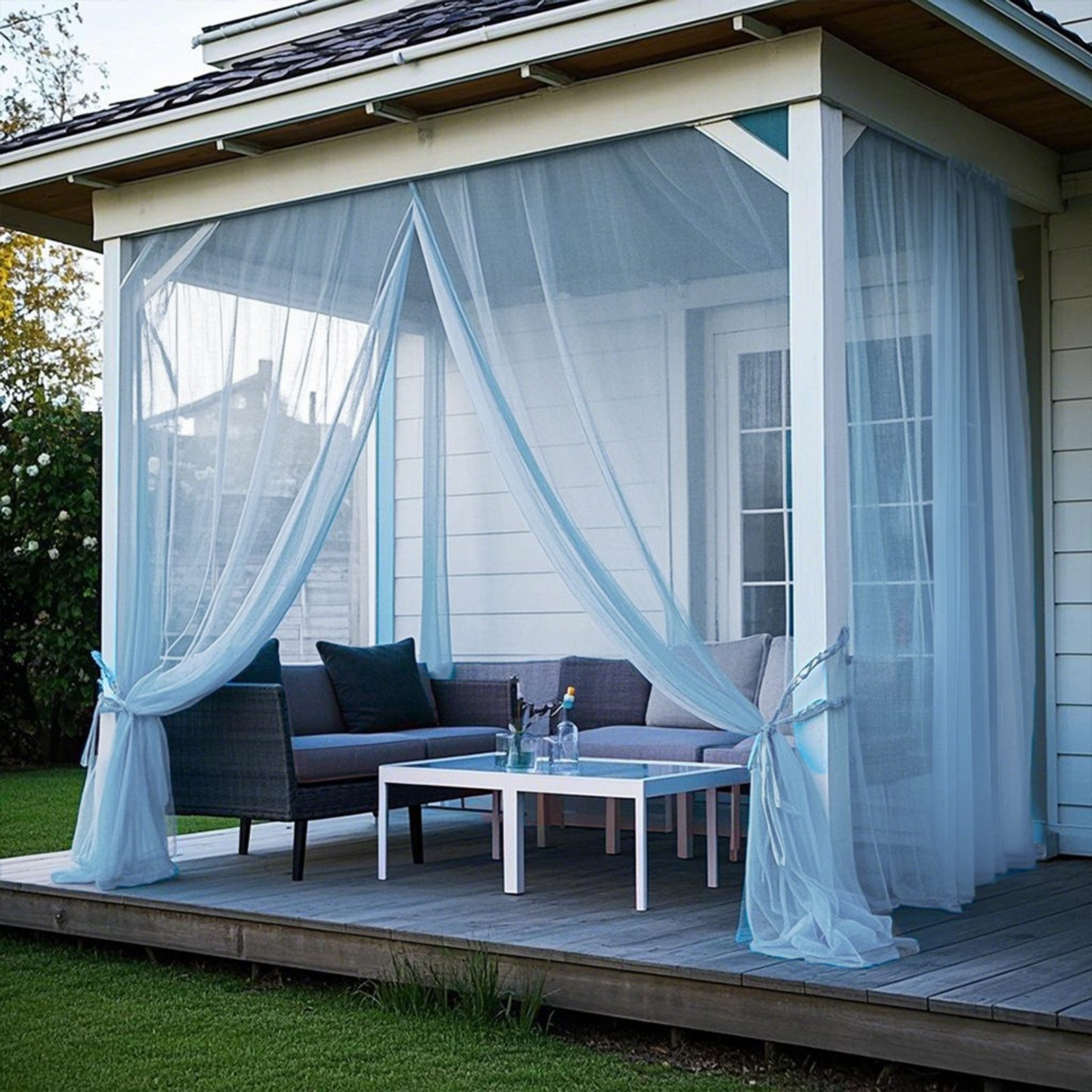 LMaxhome Outdoorvorhang Moskitonetz DIY Verstellbare Vorhang günstig online kaufen