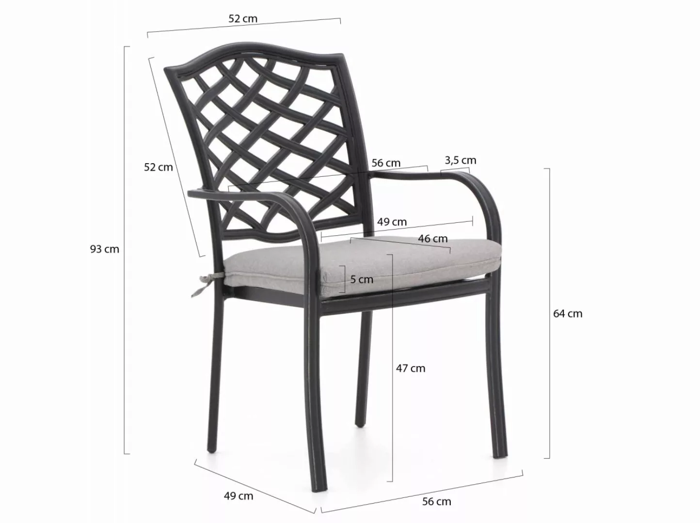 Hartman Berkeley/ROUGH-K 90 cm Gartenmöbel-Set 5-teilig günstig online kaufen