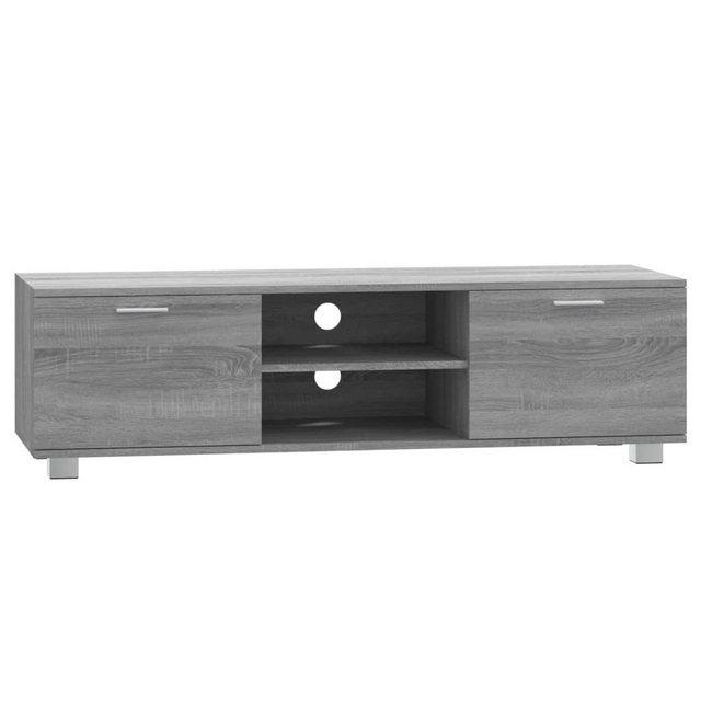 furnicato TV-Schrank Grau Sonoma 140x40,5x35 cm Holzwerkstoff (1-St) günstig online kaufen