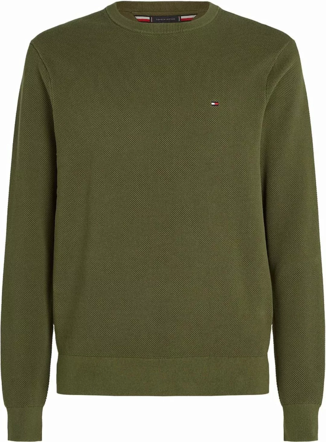 Tommy Hilfiger Sweater Essential Structure Olivgrün - Größe 3XL günstig online kaufen