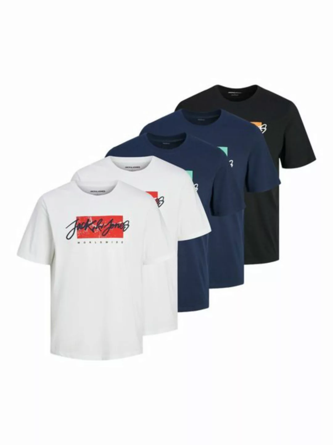 Jack & Jones T-Shirt Tiley Nolan (5-tlg) günstig online kaufen