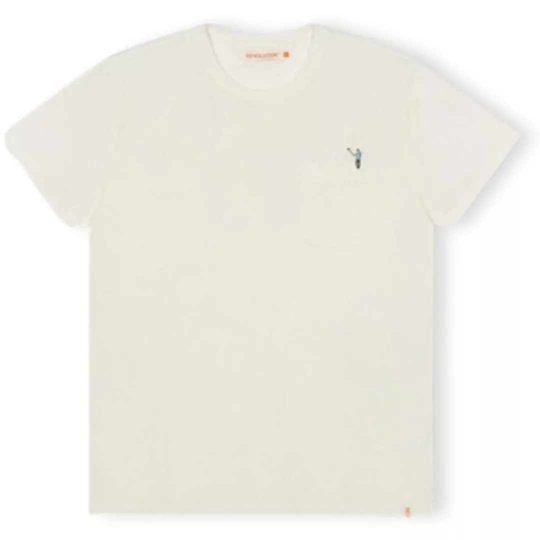 Rvlt Revolution  T-Shirts & Poloshirts T-Shirt Regular 1341 SEL - Off White günstig online kaufen