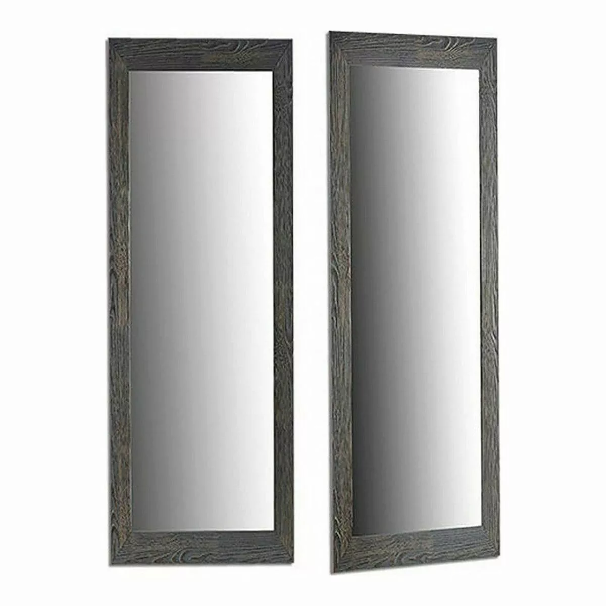 Wandspiegel Grau Holz Glas (54 X 1,5 X 155,5 Cm) günstig online kaufen