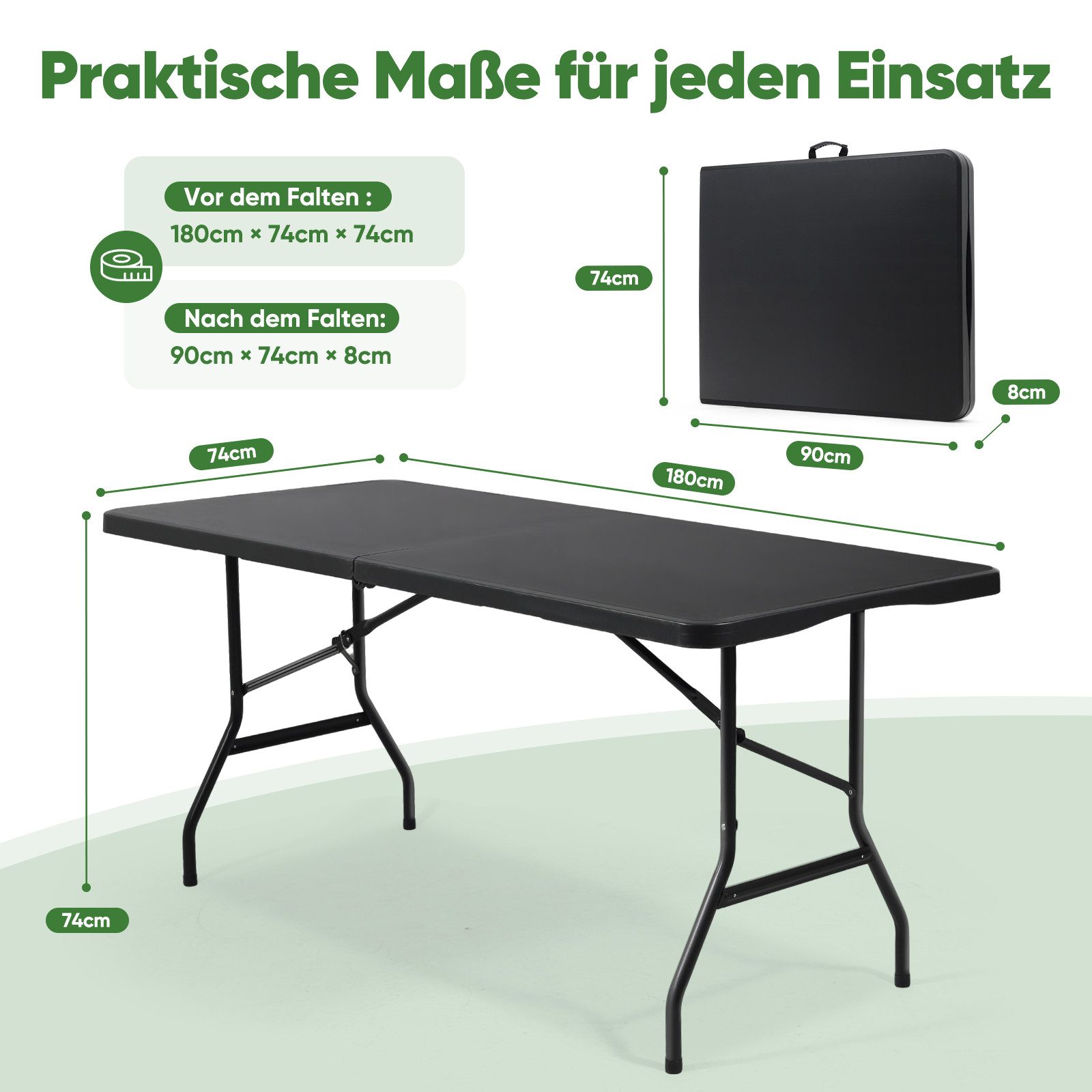 Sekey Klapptisch 180 cm Buffettisch Klappbar günstig online kaufen