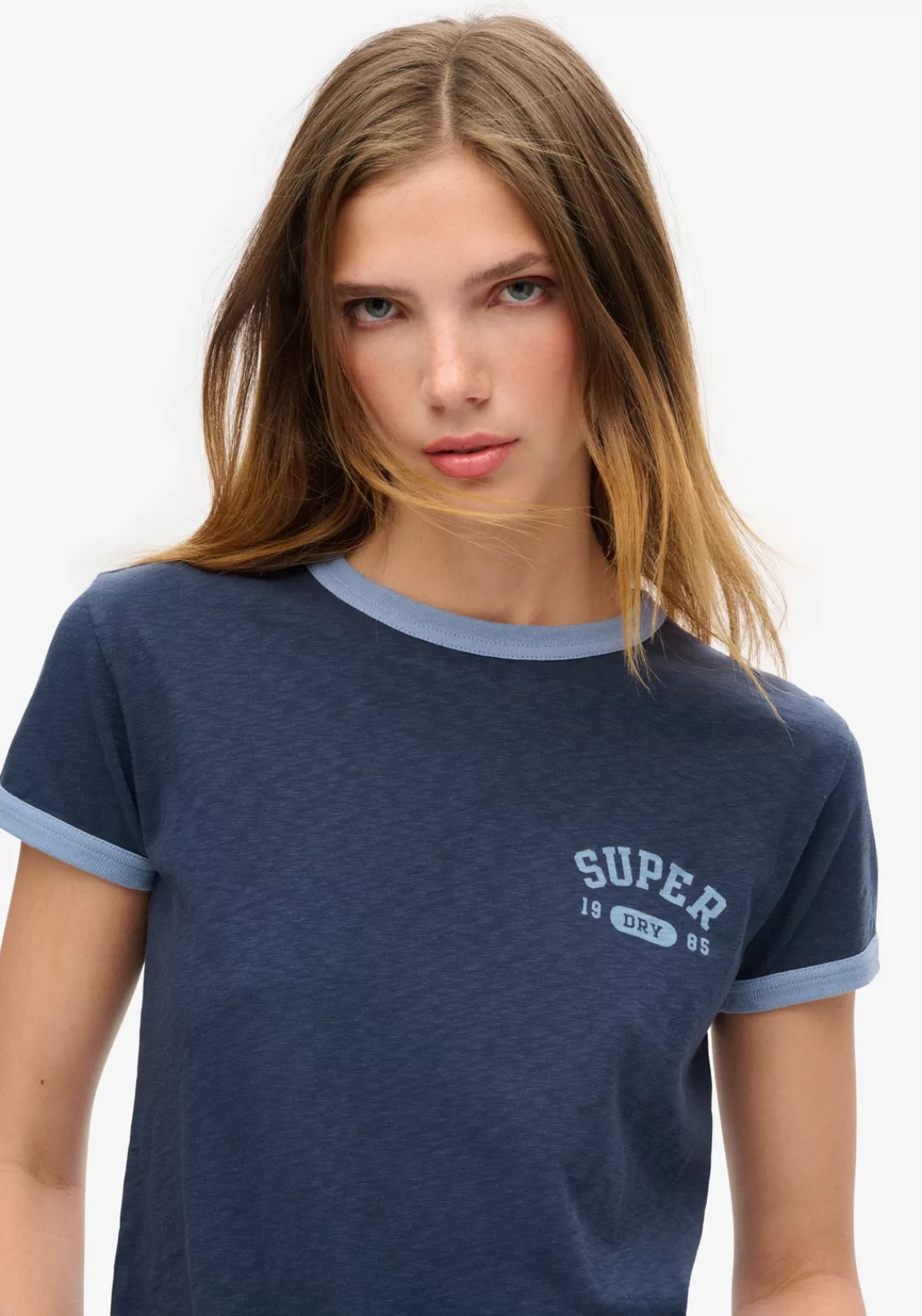 Superdry Print-Shirt ATHLETIC RINGER FITTED TSHIRT günstig online kaufen