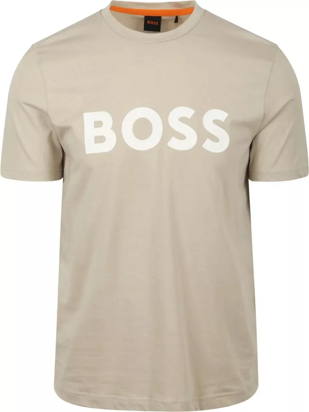 BOSS T-shirt Thinking Beige - Größe M günstig online kaufen