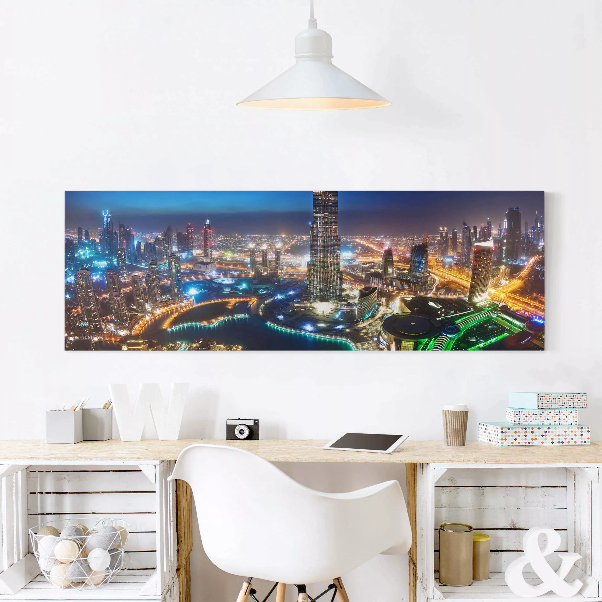 Leinwandbild Architektur & Skyline - Panorama Dubai Marina günstig online kaufen