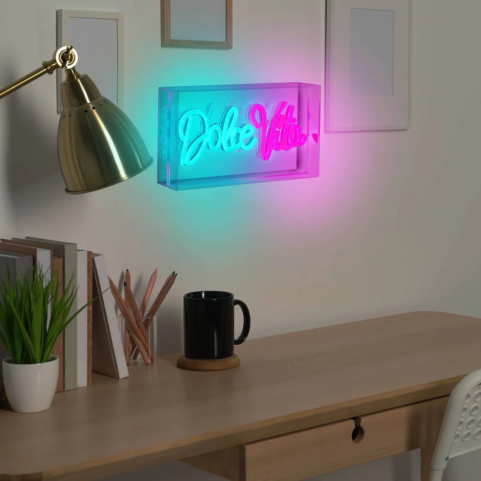 LED-Wandlampe Dolce Vita, klar, 30x15 cm, Kunststoff USB RGB günstig online kaufen