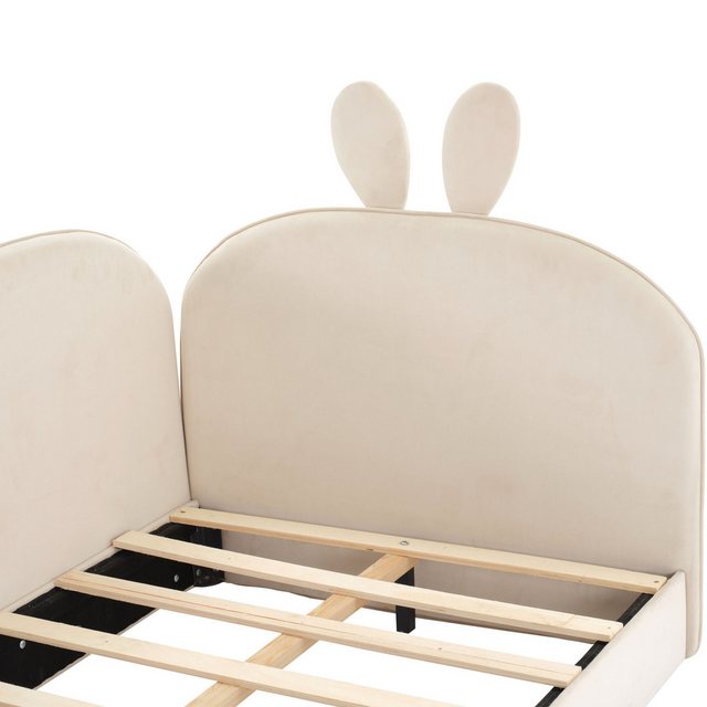 MODFU Kinderbett Polsterbett Gästebett Einzelbetten (Kaninchen Kopfteil Sof günstig online kaufen