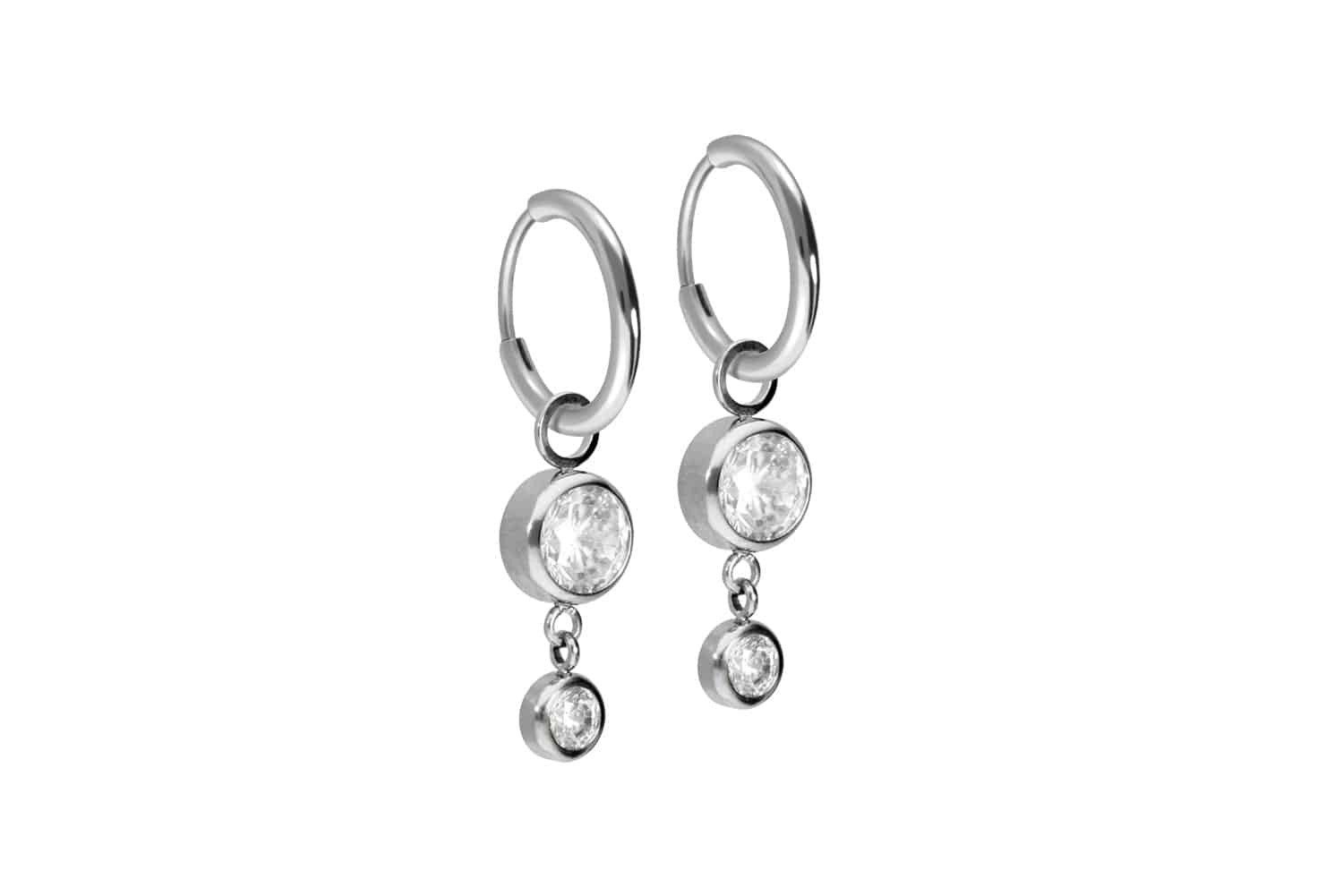 FILANGO Piercing-Set Titan Ohrclicker Creolen 2 günstig online kaufen