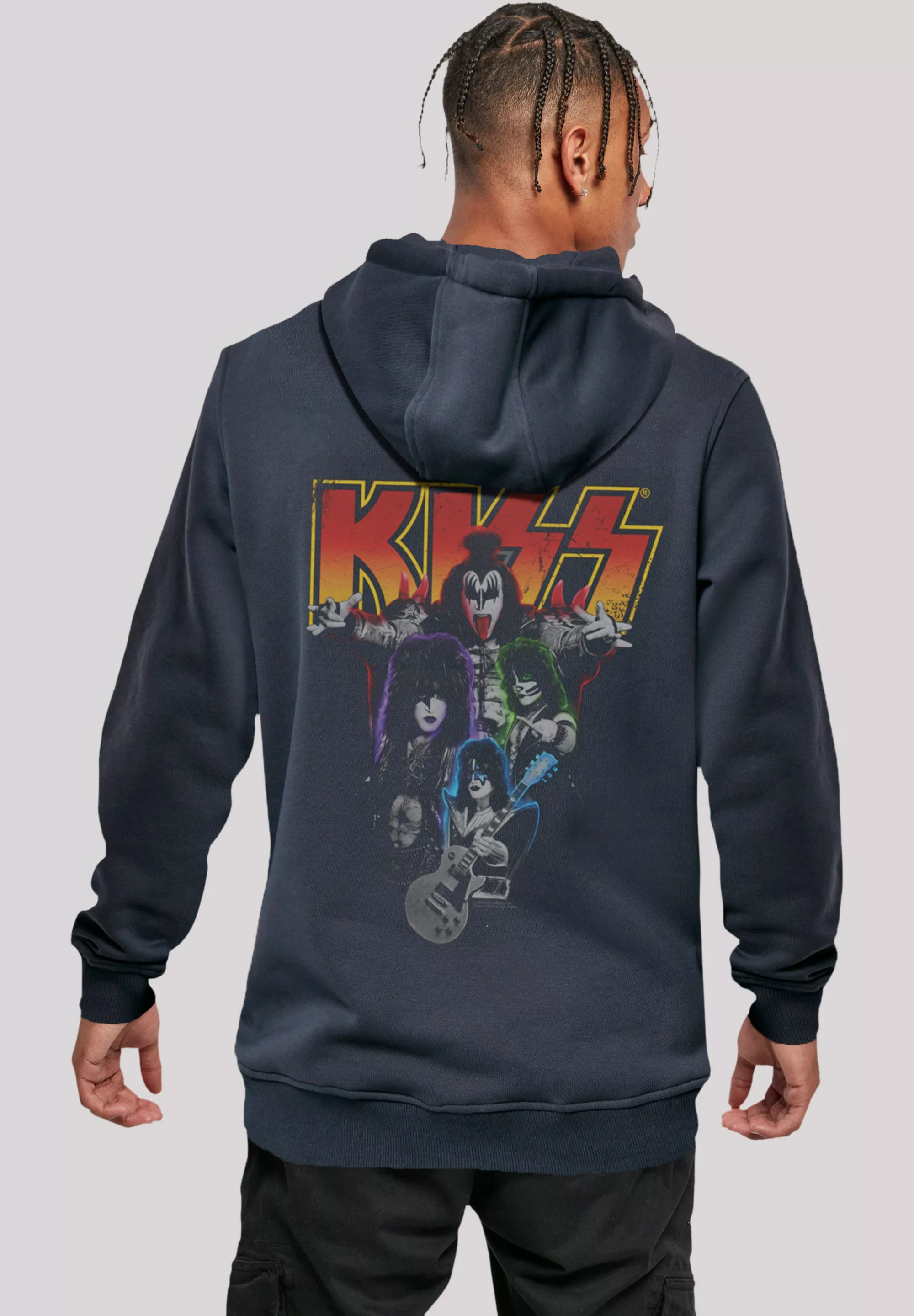 F4NT4STIC Kapuzenpullover "Kiss Rock Music Band Neon Band", Premium Qualitä günstig online kaufen