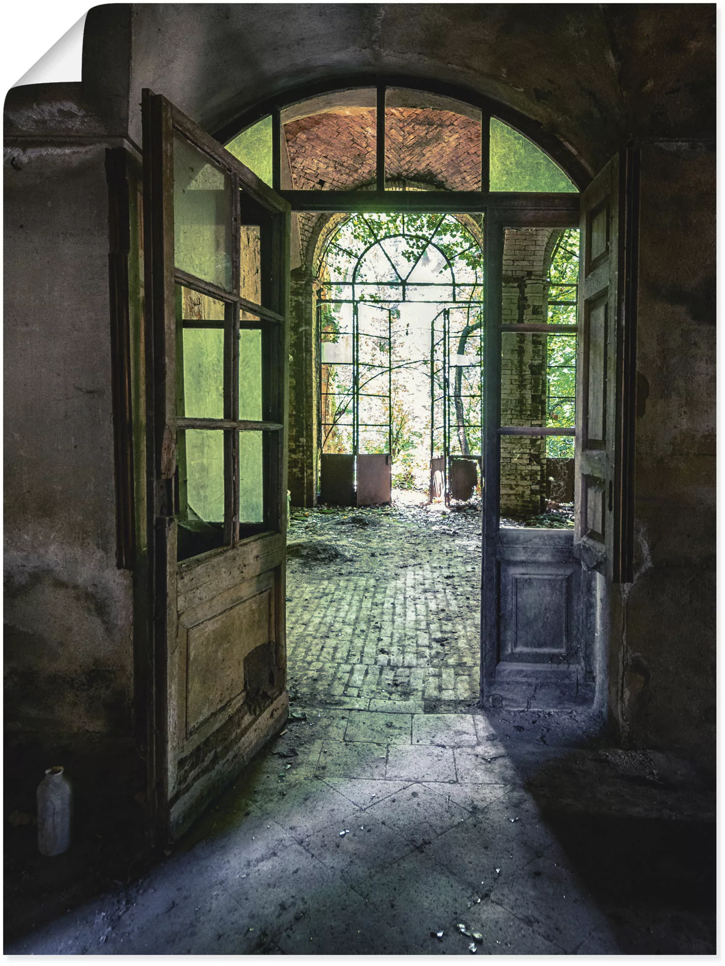 Artland Wandbild "Lost Place - alte Tür Fenster", Fenster & Türen, (1 St.), günstig online kaufen