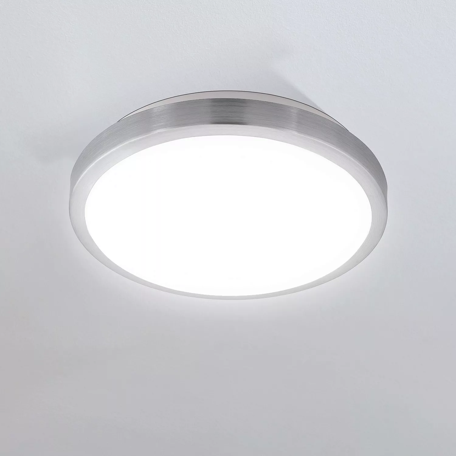 Eglo LED-Deckenleuchte Competa 1 Weiß-Nickel Ø 43 cm günstig online kaufen