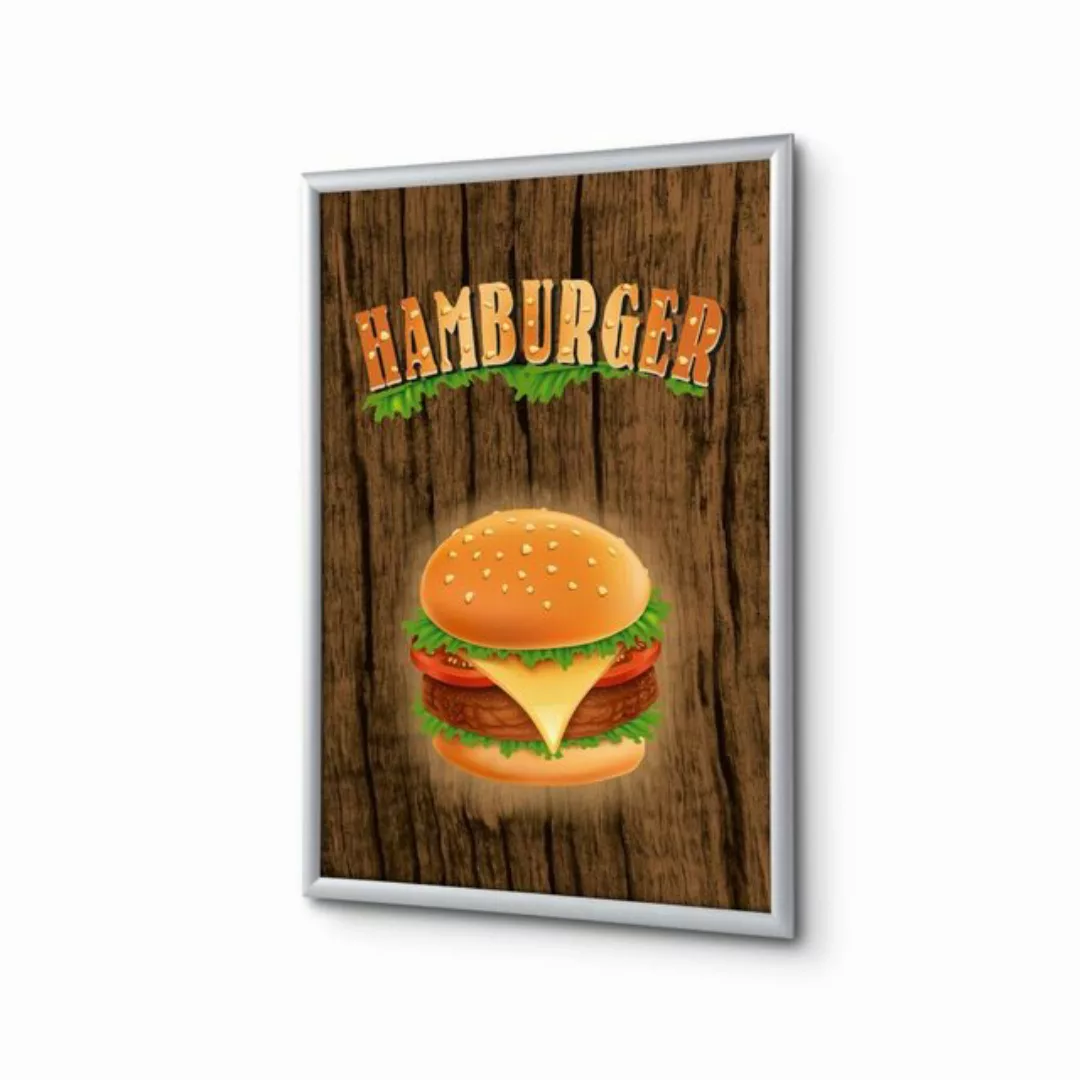 Showdown Displays Hängevitrine A1 - Komplett-Set - Burger Englisch - Braun/ günstig online kaufen