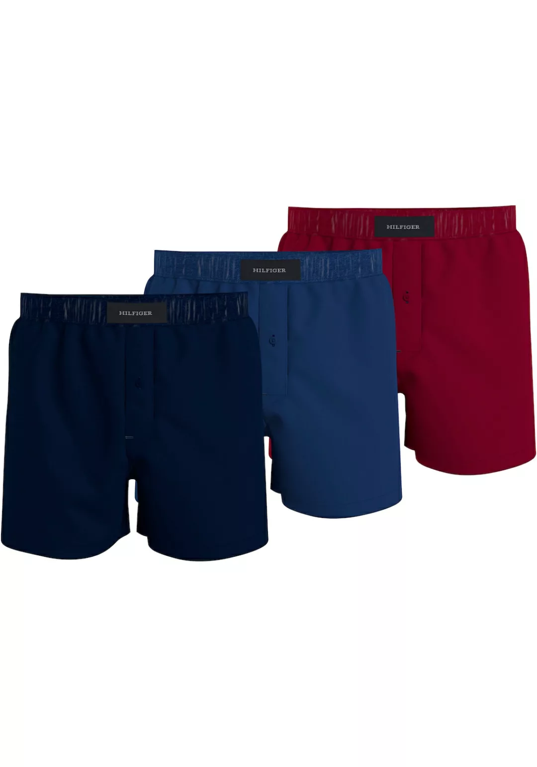 Tommy Hilfiger Underwear Webboxer "3P WOVEN BOXER", (Packung, 3er) günstig online kaufen