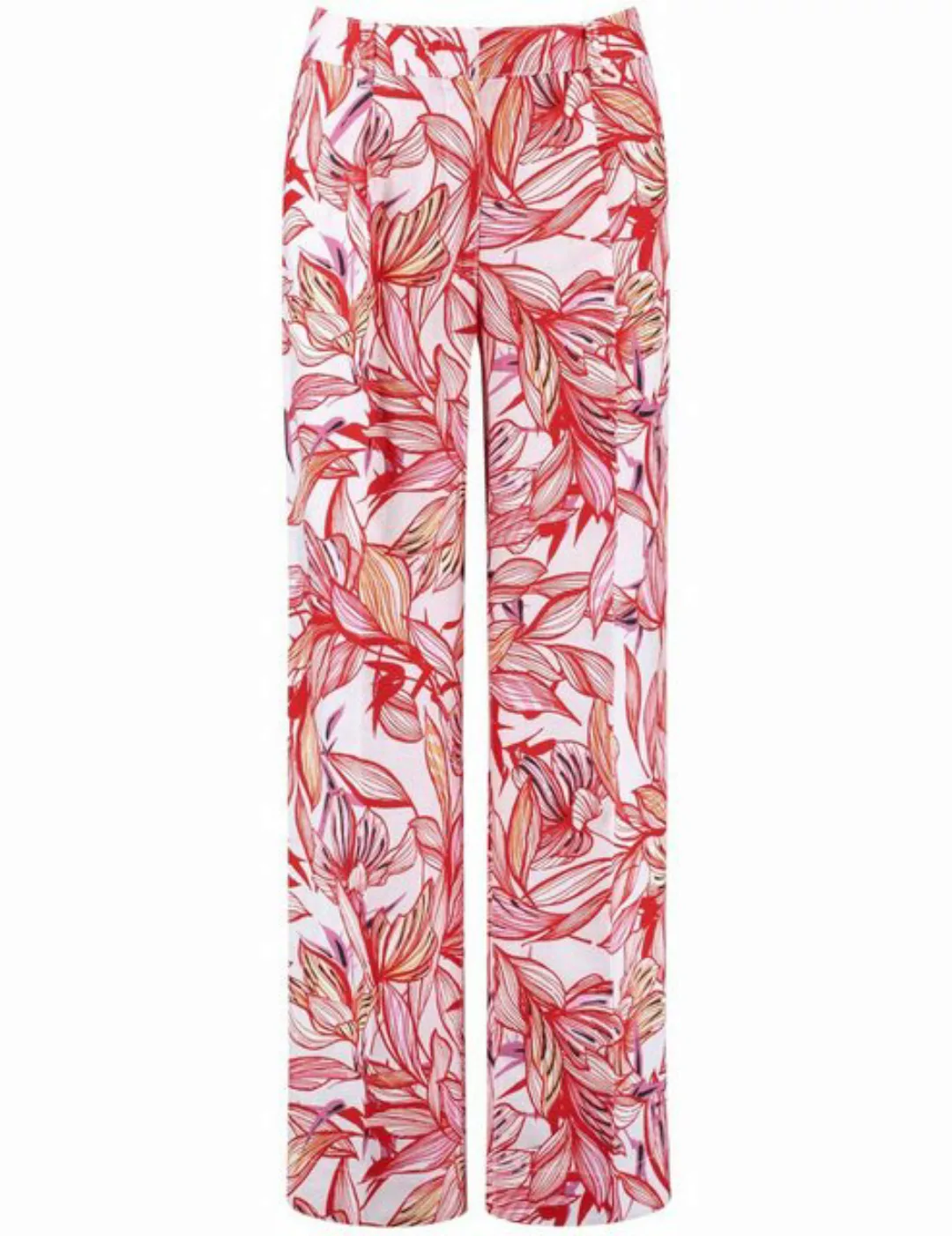 GERRY WEBER Leinenhose Gemusterte Leinenhose Wide Leg günstig online kaufen