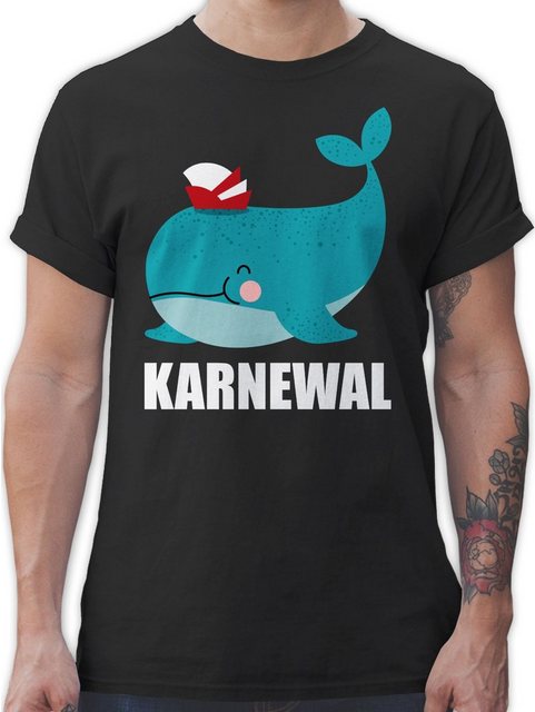 Shirtracer T-Shirt Karnewal - Wal Lustiges Faschings Lustige Fasching Karne günstig online kaufen