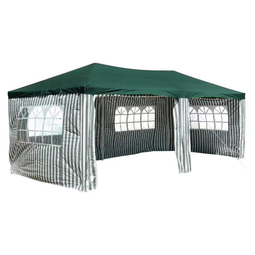 VCM Pavillon Partyzelt grün 3x6m PE 110g/m² Gartenzelt Festzelt Eventzelt M günstig online kaufen