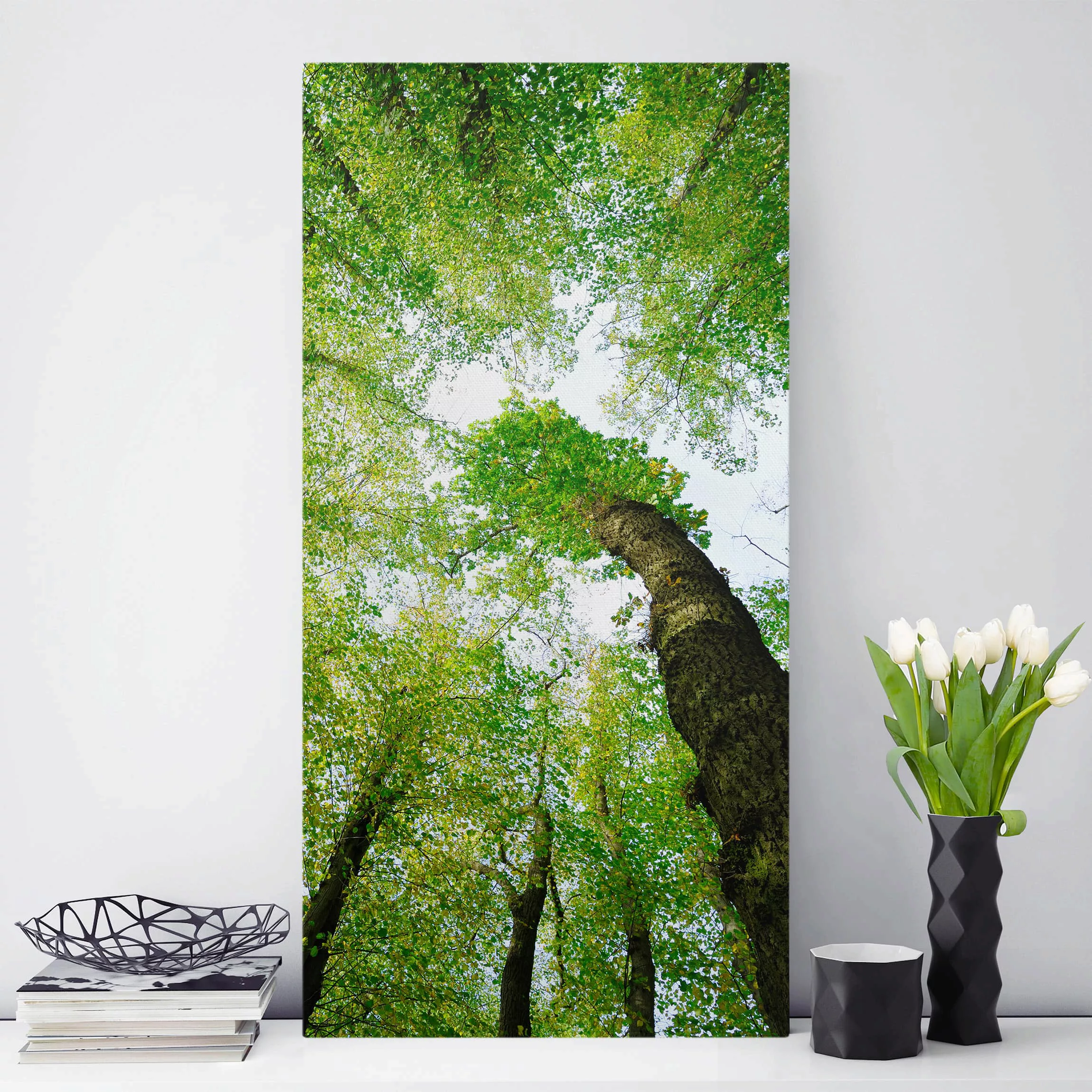 Leinwandbild Wald - Hochformat Bäume des Lebens günstig online kaufen