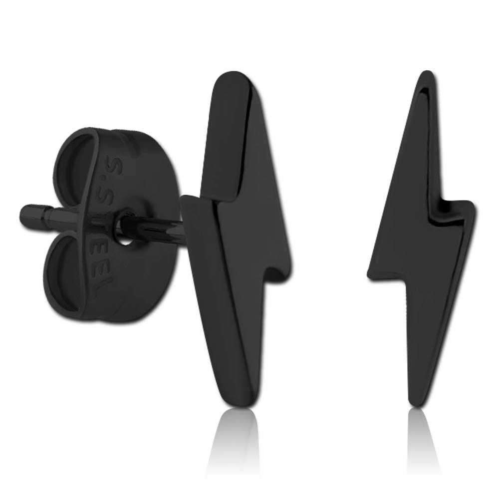 viva-adorno Paar Ohrstecker Blitz Edelstahl Ohrringe günstig online kaufen
