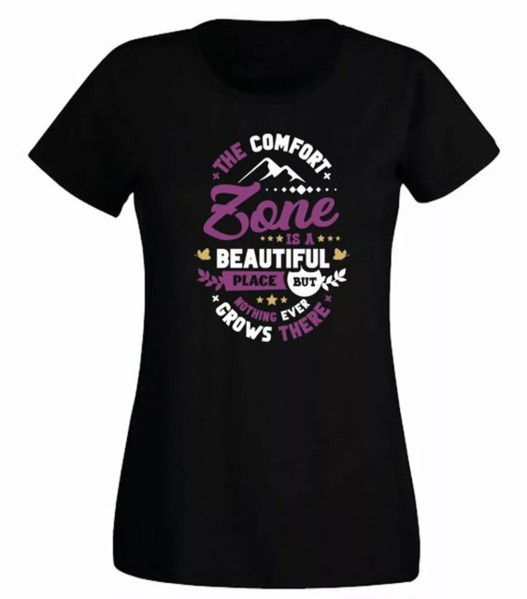 G-graphics T-Shirt Damen T-Shirt - The comfort Zone is a beautiful place mi günstig online kaufen