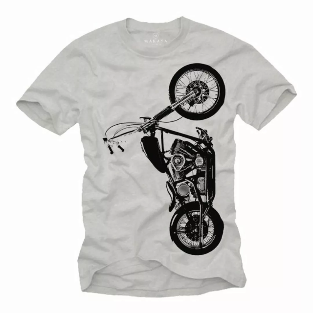 MAKAYA T-Shirt Motorradfahrer Biker Rocker Motorrad Motiv Motorradbekleidun günstig online kaufen