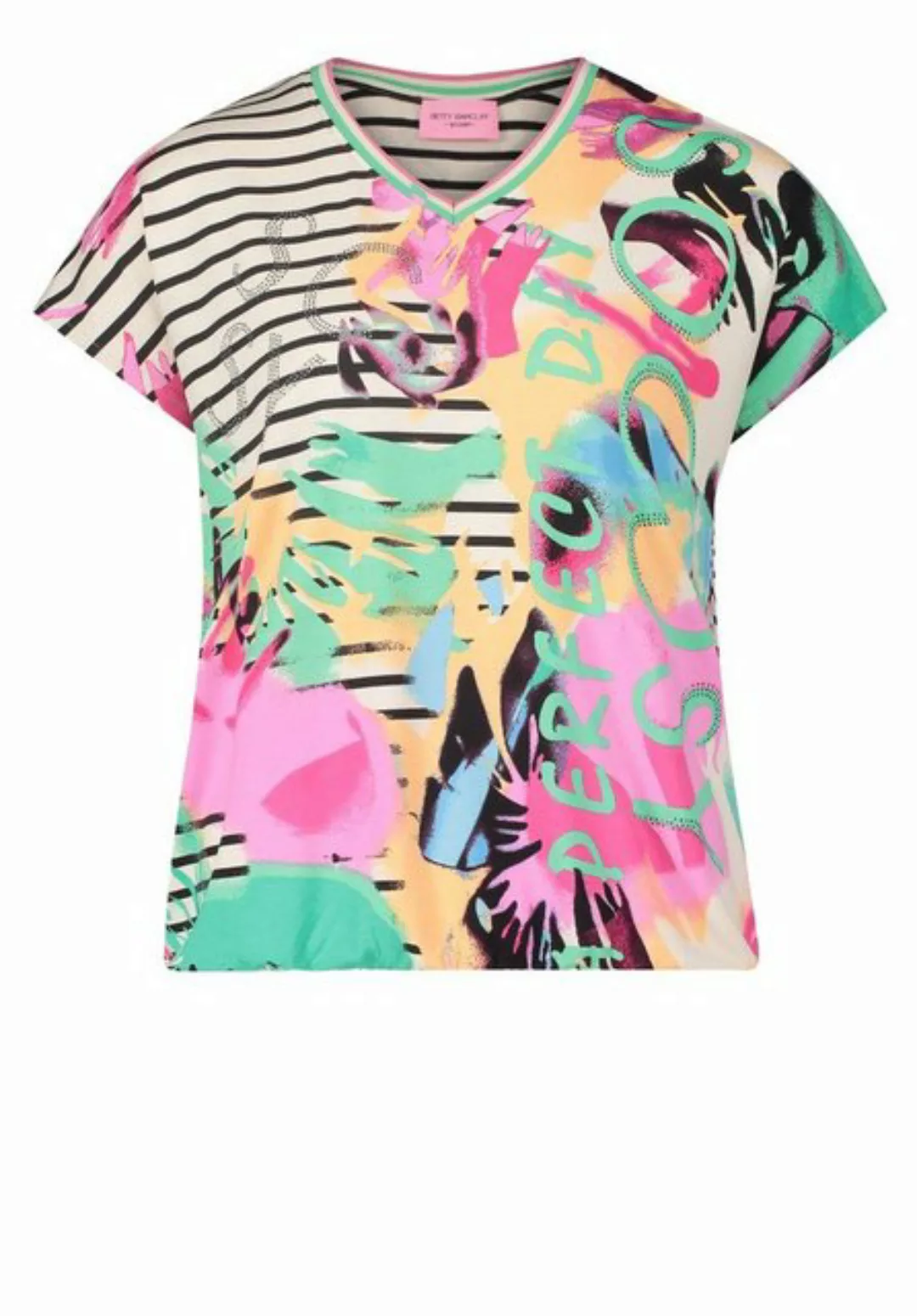 Betty Barclay T-Shirt mit Ringel (1-tlg) Materialmix günstig online kaufen