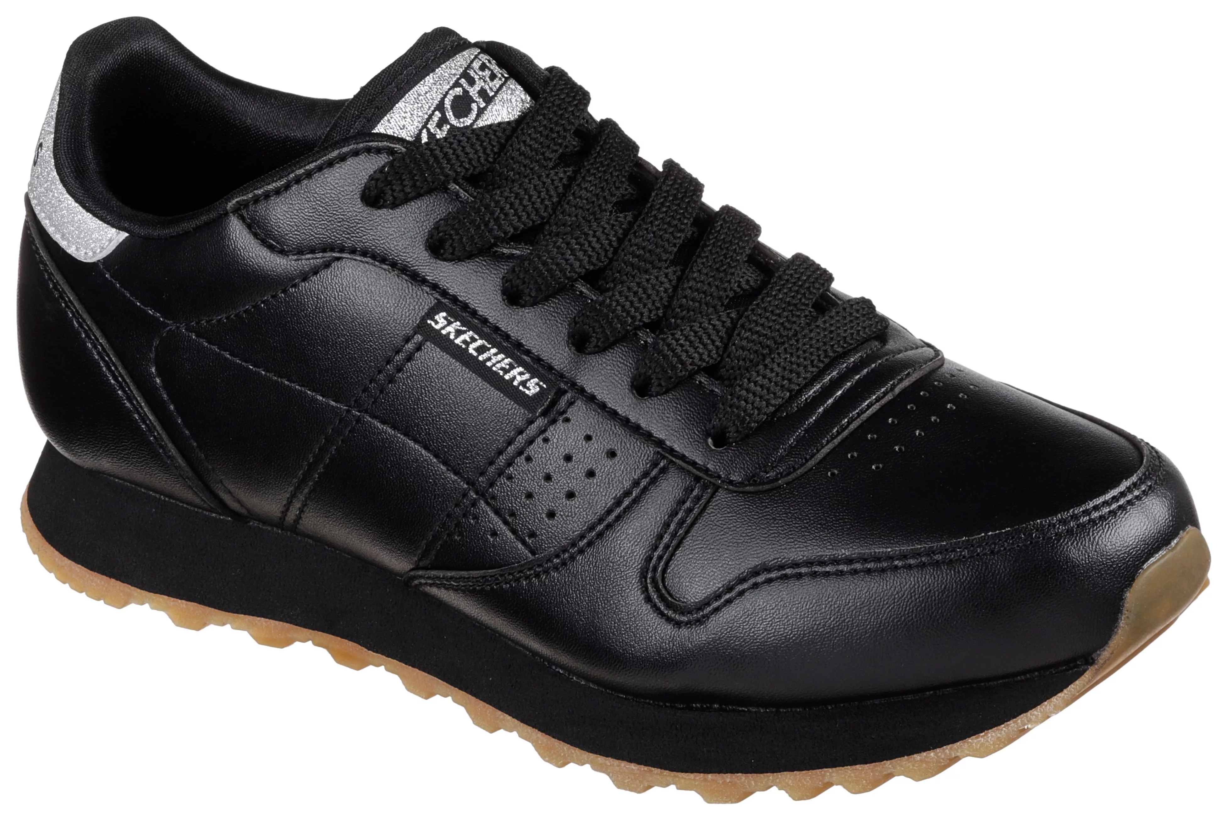 skechers Turnschuhe Damen schwarz Pelle Sintetico günstig online kaufen