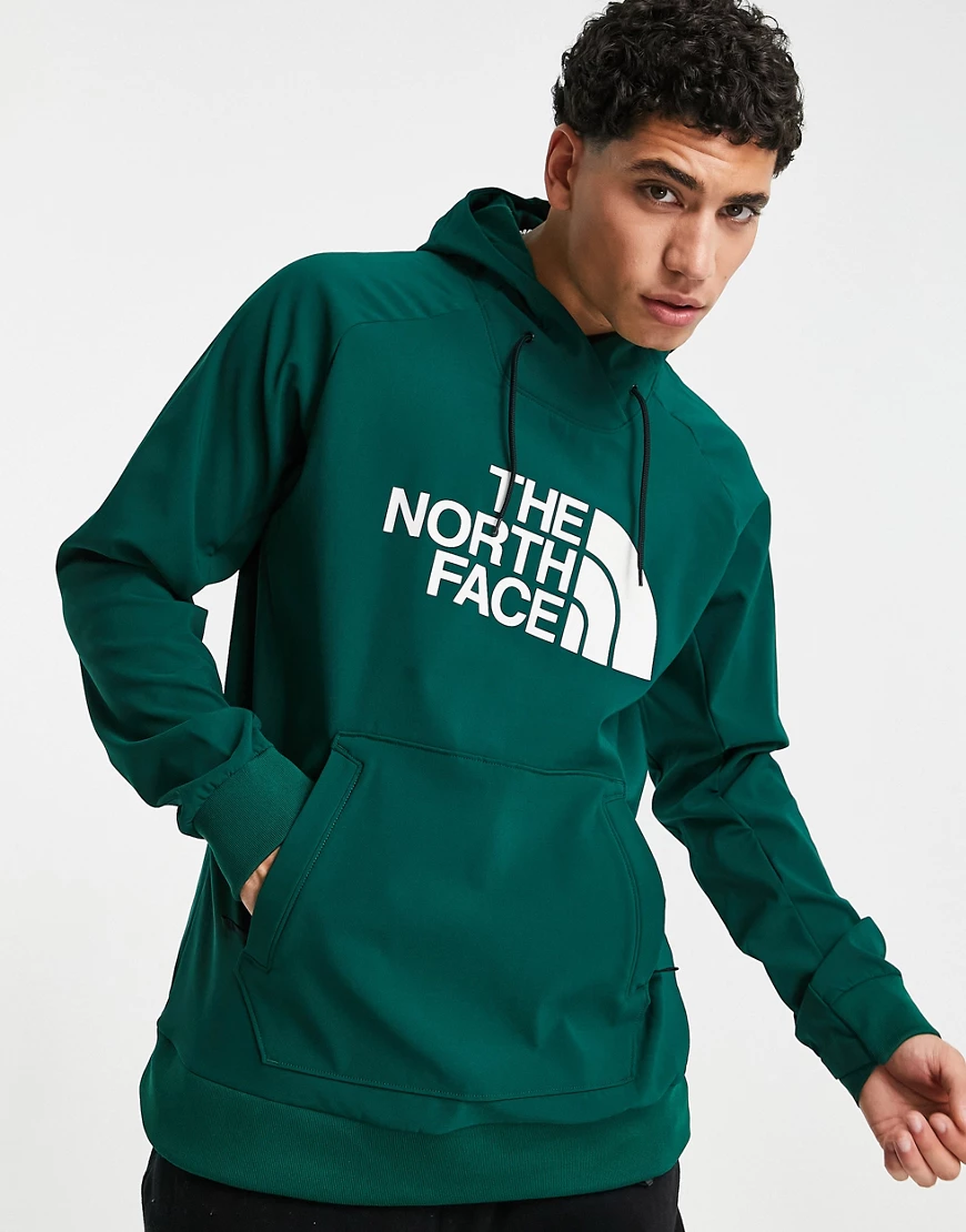 The North Face – Teckno – Kapuzenpullover in Grün mit Logo günstig online kaufen