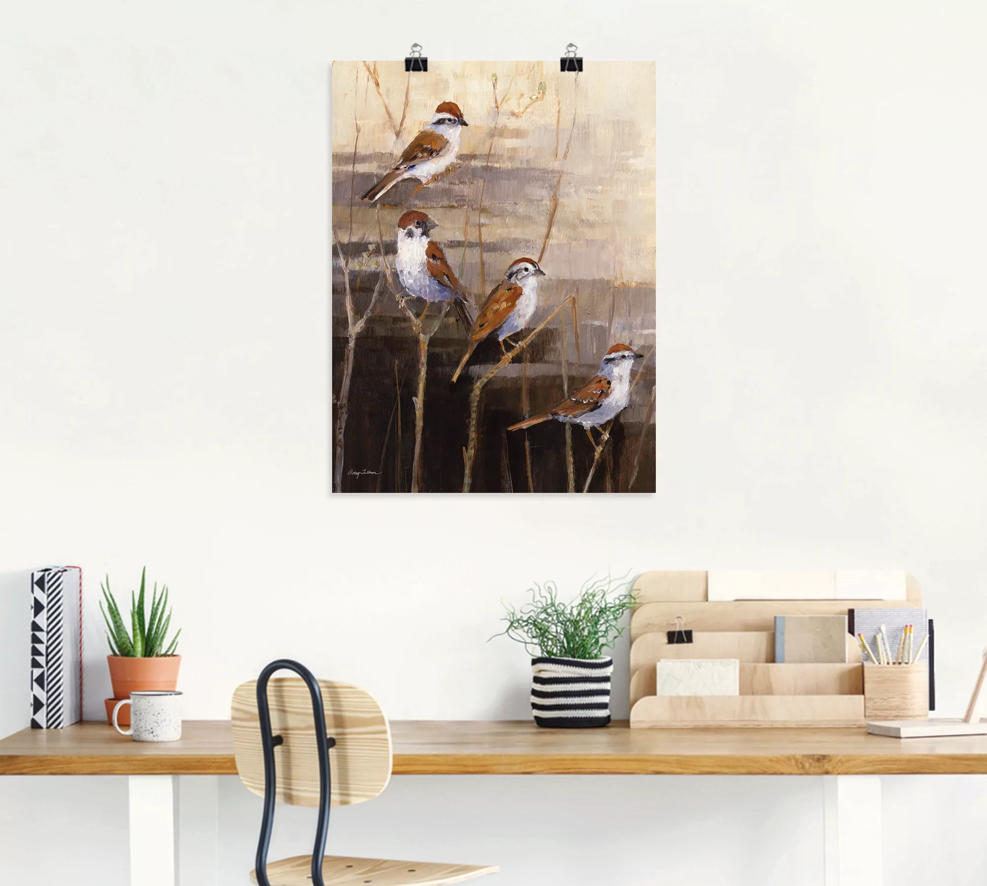 Artland Wandbild »Abend Heiligtum II«, Vögel, (1 St.) günstig online kaufen