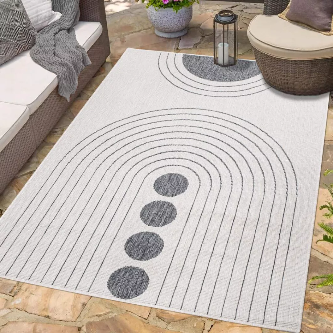 Carpet City Outdoorteppich »DUO RUG 5739«, rechteckig, 5 mm Höhe, Wendetepp günstig online kaufen