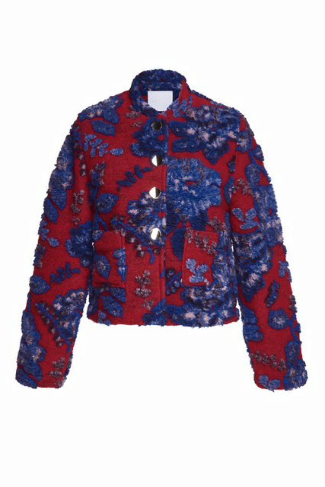 Rich & Royal Kurzblazer Bouclé jacket mit aufwendigen Blumenapplikationen, günstig online kaufen