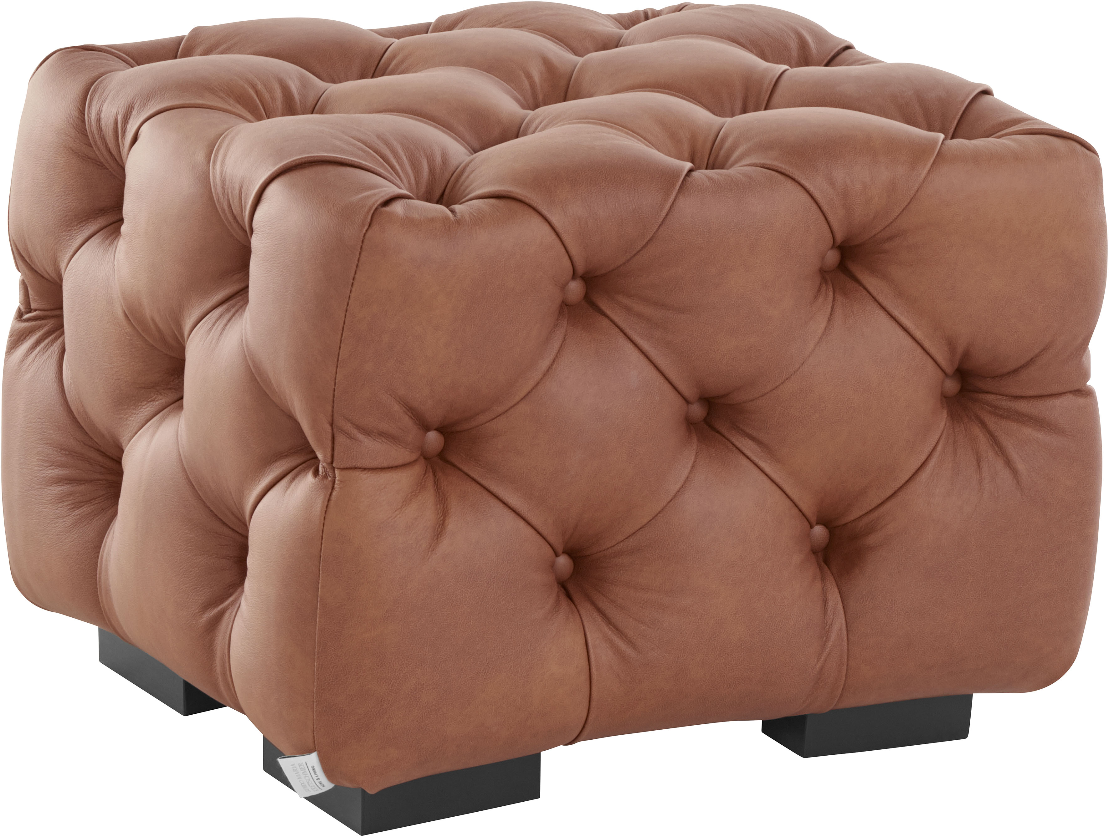 Home affaire Polsterhocker "Kalina", mit klassischer Chesterfield-Knopfheft günstig online kaufen