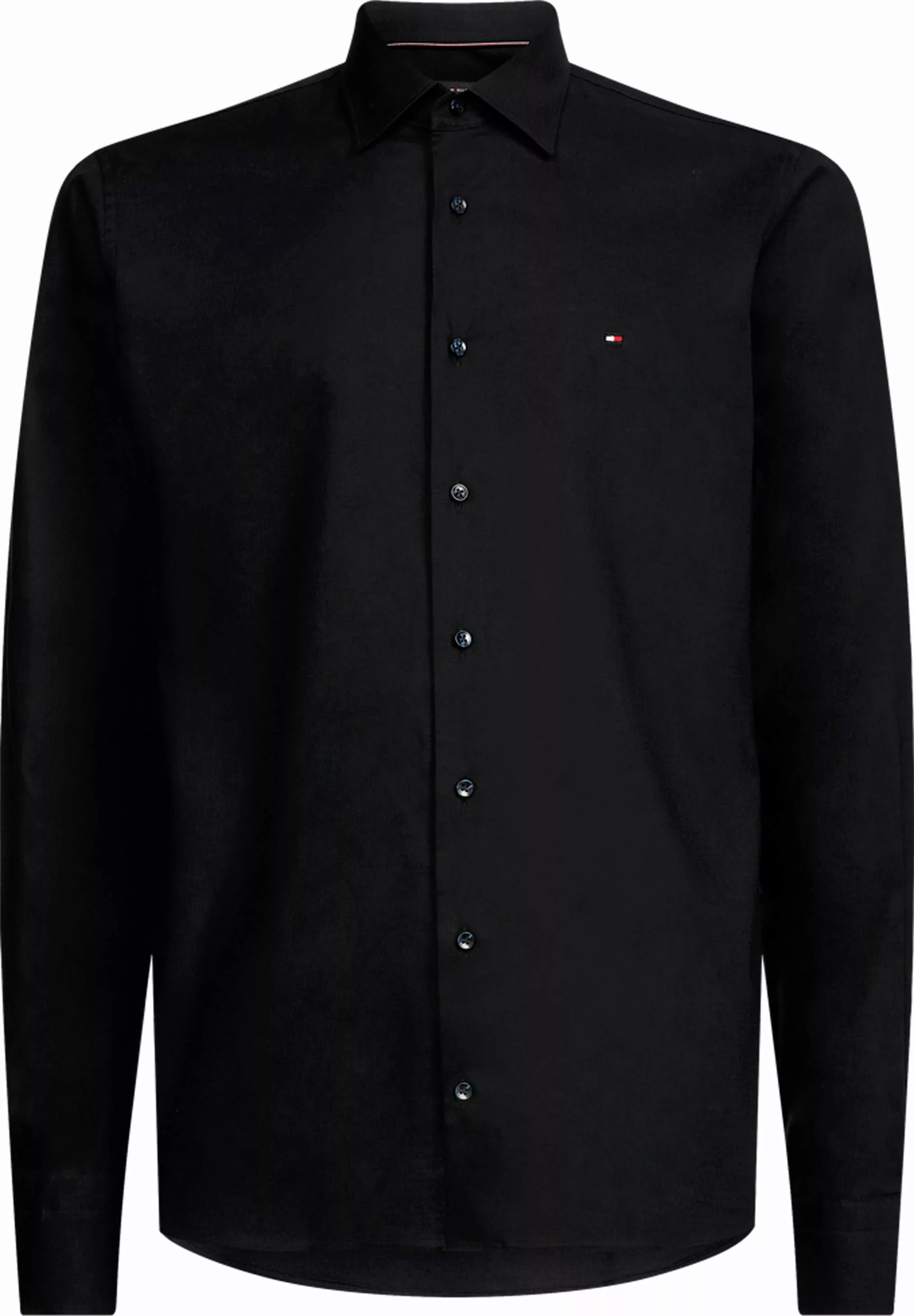 Tommy Hilfiger Langarmhemd CL FLEX POPLIN RF SHIRT mit Logostickerei auf de günstig online kaufen