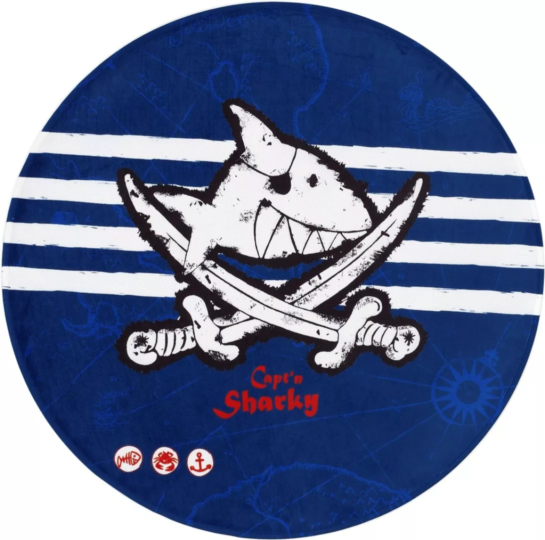 Capt`n Sharky Kinderteppich »SH-313«, rund, 6 mm Höhe, bedruckter Stoff, we günstig online kaufen