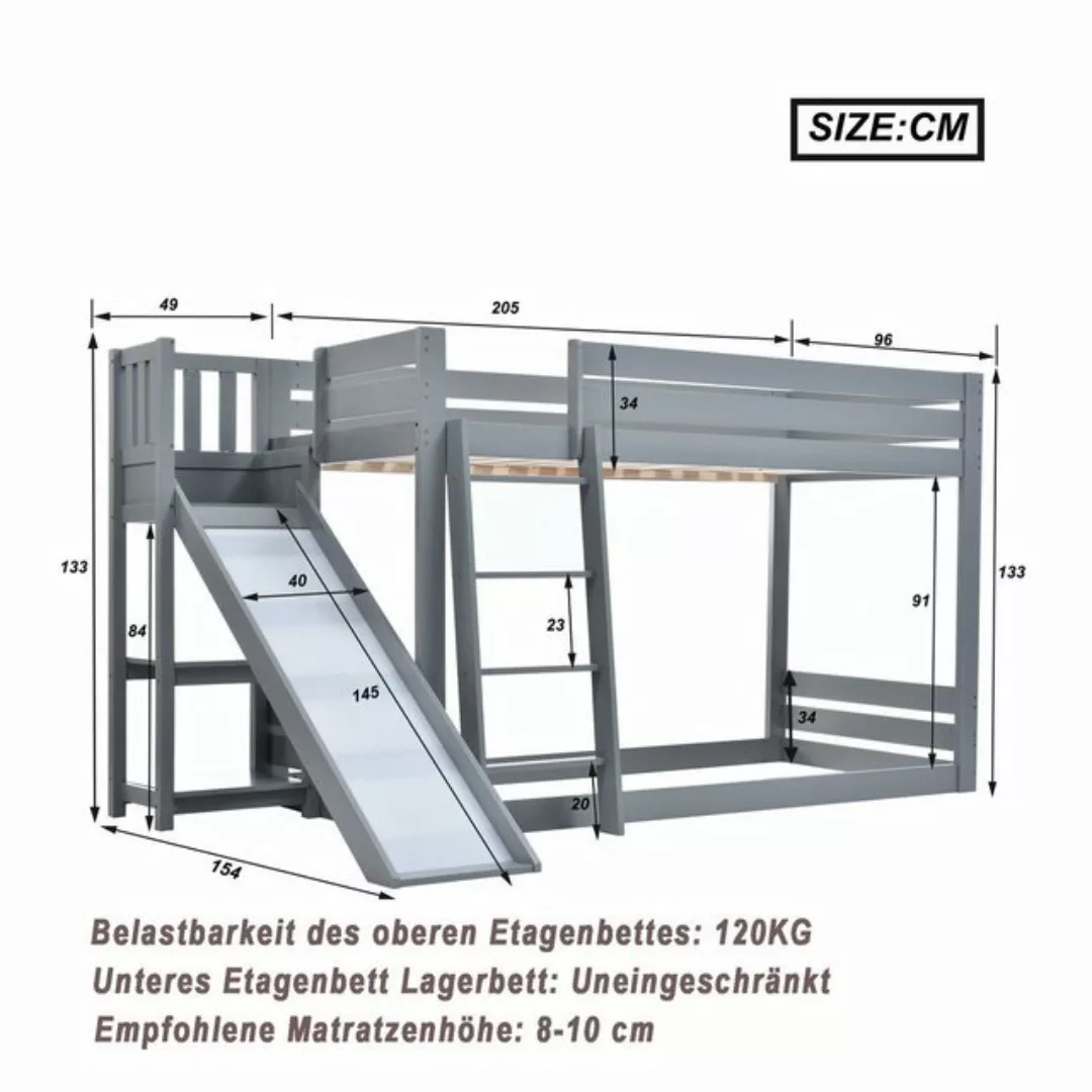 HAUSS SPLOE Etagenbett Etagenbett Holzbett Kinderbett Einzelbett Bettgestel günstig online kaufen